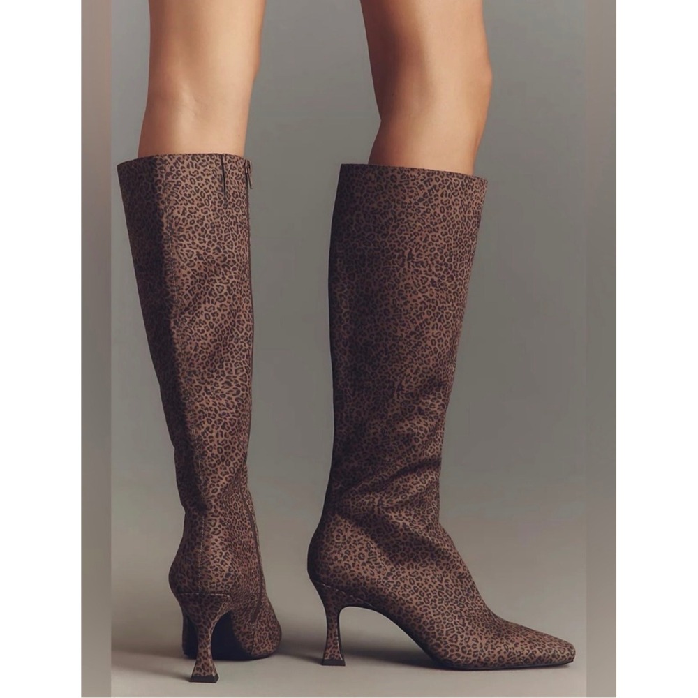 JEFFREY CAMPBELL CHECKMATE BOOTS NEW size 9 cheetah